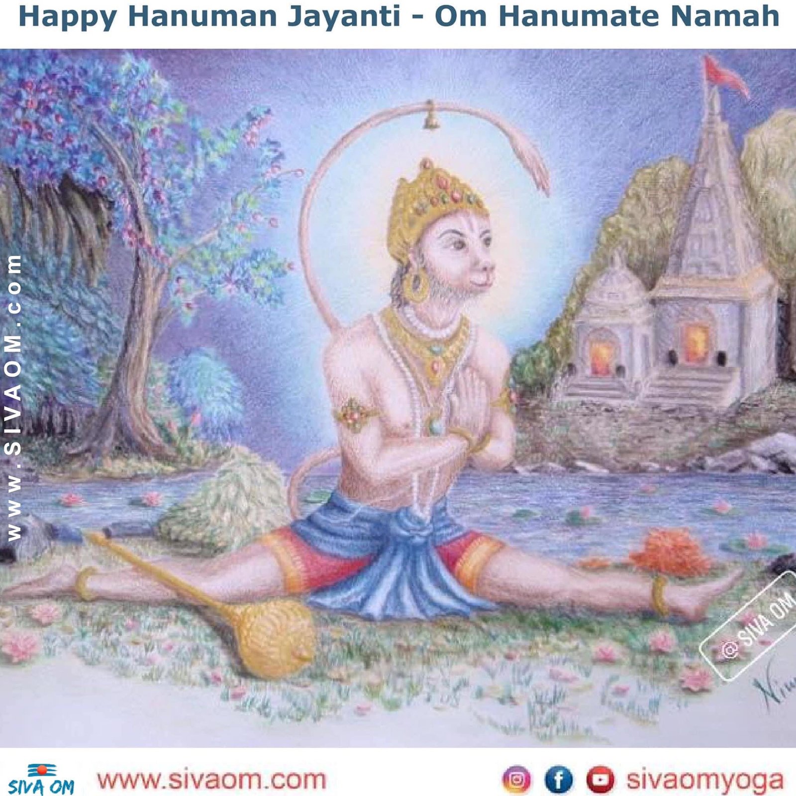 Hanuman Asana - Om Hanumate Namah